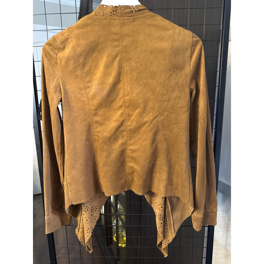 American Rag Cie Faux Suede Statement Jacket in Brown - Picture 2 of 3